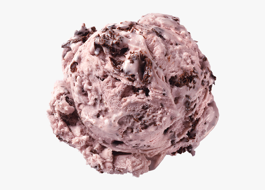 Homemade Brand Black Raspberry Chip Ice Cream Scoop - Soy Ice Cream, HD Png Download