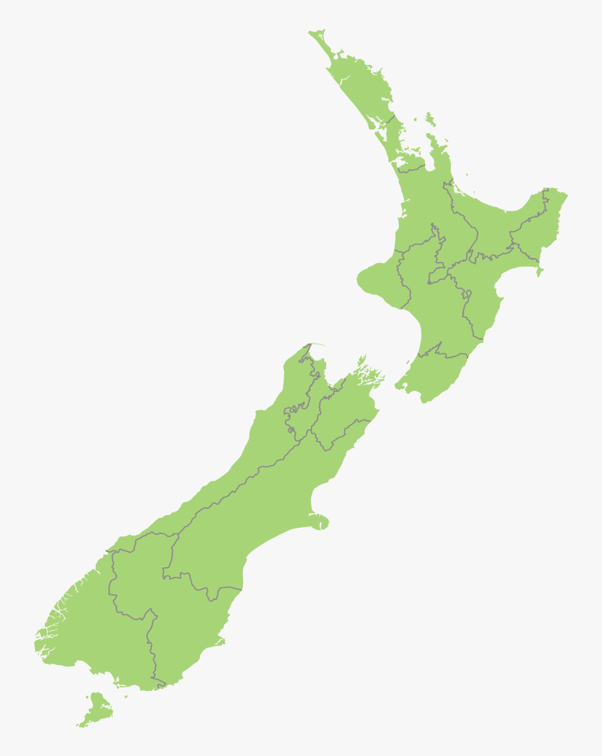 New Zealand Map Blank, HD Png Download