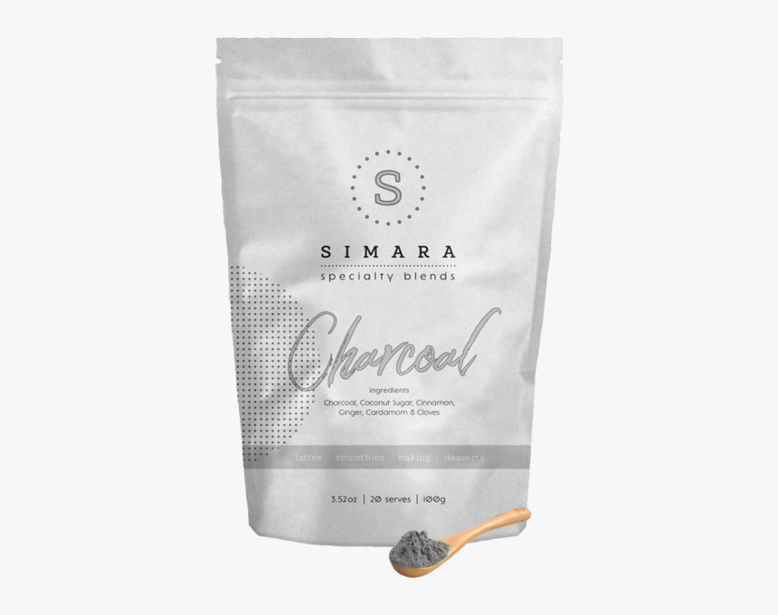 Charcoal With Spoon - Latte, HD Png Download