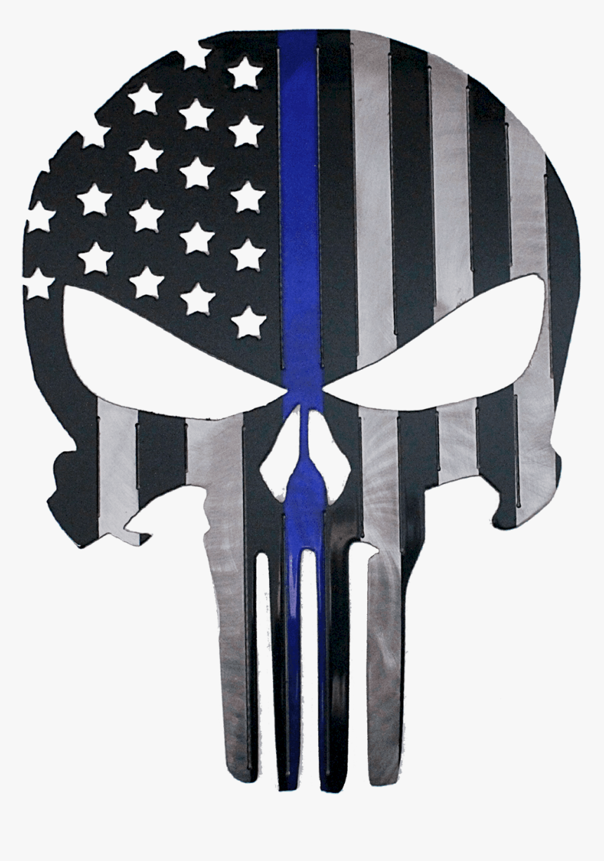 Blue Line Punisher - Punisher Hitch Cover Flag, HD Png Download
