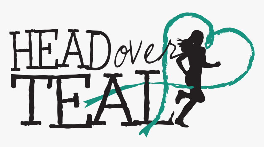 Head Over Teal Heart Logo - Illustration, HD Png Download