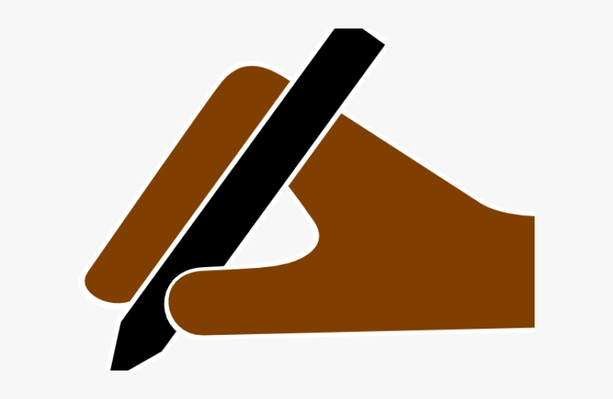 Transparent Hand With Pencil Png - Pencil Hand Symbol Png, Png Download