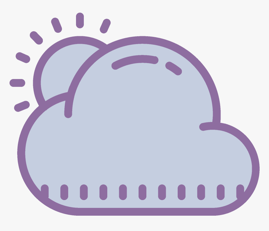 Cloudy Clipart Sun Behind Cloud - Icon, HD Png Download