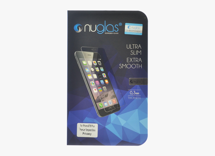 Nuglas Iphone 7 Plus/8 Plus Tempered Glass Privacy - Screen Protector, HD Png Download