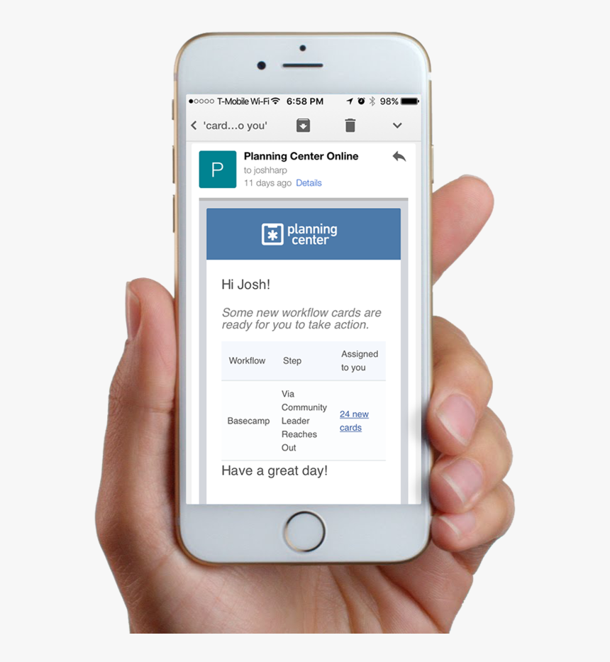 New Card Email - Dynamics 365 Crm Iphone, HD Png Download