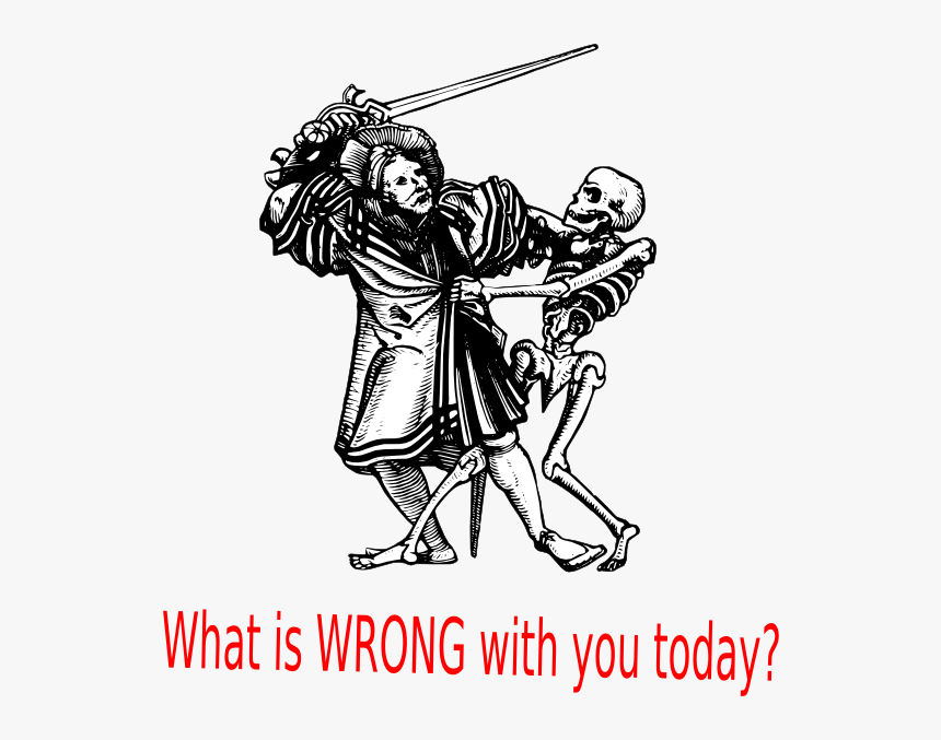 Skeleton Sword Man Svg Clip Arts - Danse Macabre Png, Transparent Png