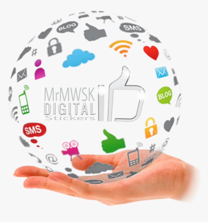 #mrmwsk #socialmedia #globe #galaxy #social #app #sticker - Social Media Blogging, HD Png Download