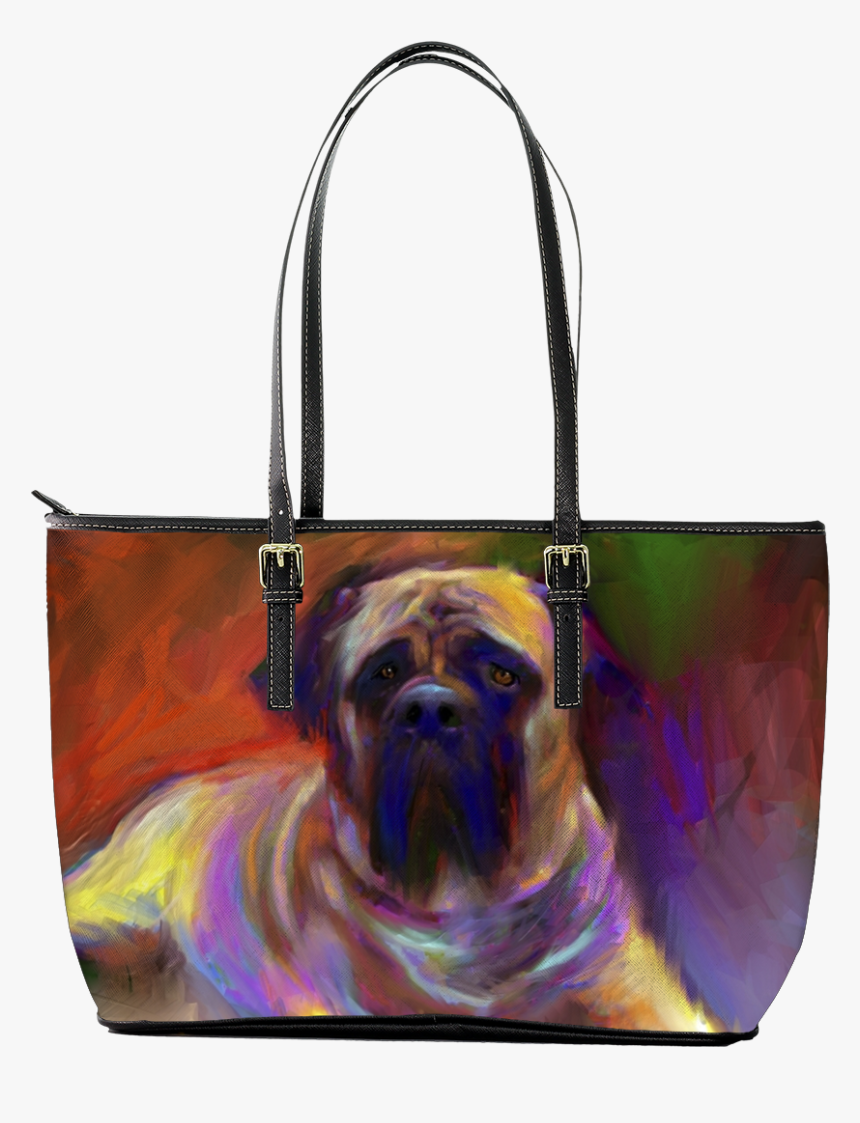 Bullmastiff Dog Painting, HD Png Download