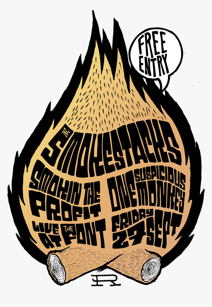 Bonfire Poster Colour - Illustration, HD Png Download