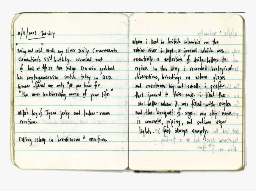 When I Lived In British Columbia On The Bakina River, - Handwriting, HD Png Download