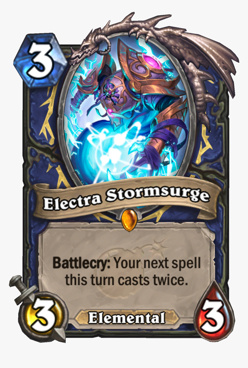 Electrastormsurge Enus - Hearthstone Cards, HD Png Download