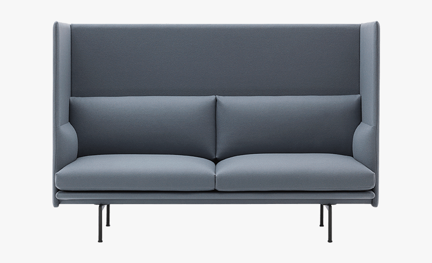 Canapé Muuto Outline Gris, HD Png Download