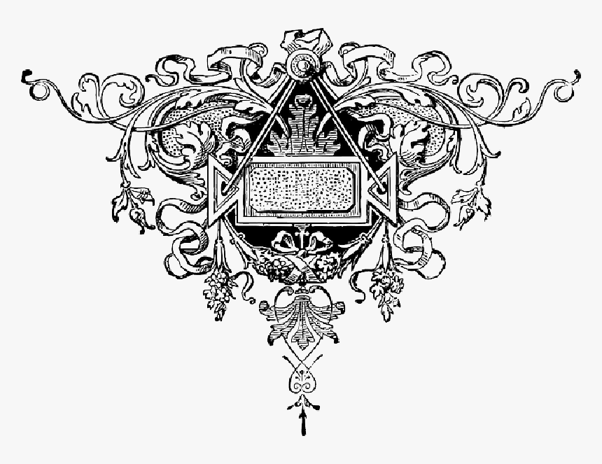 Sign, Black, Scroll, Flourish, Corner, Fancy, Frame - Fancy Crest, HD Png Download