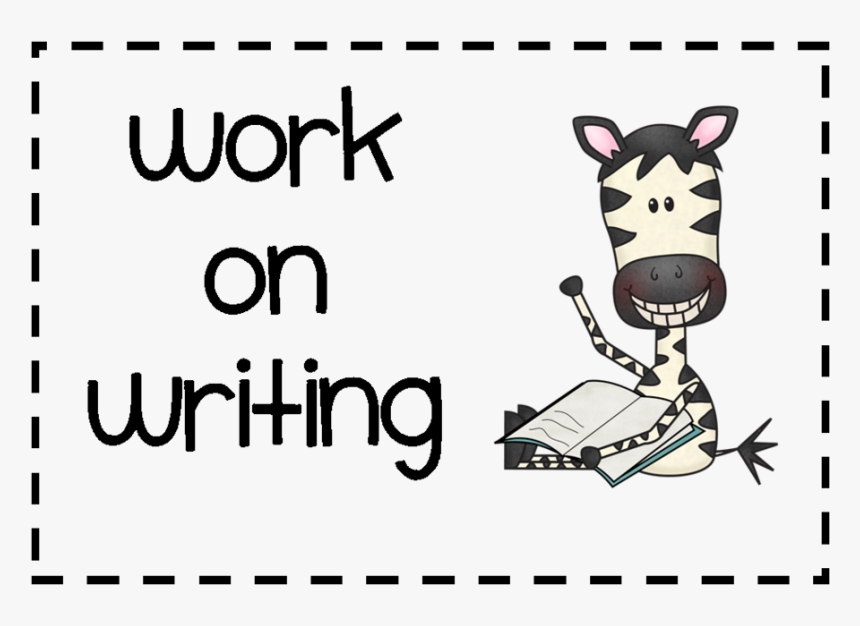 Zebra At School Clipart Vector Library Download School - Zebra Writing Clip Art, HD Png Download