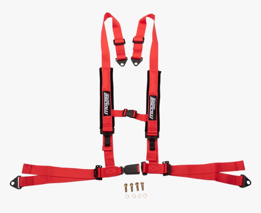 Moose Utility Utv Red 4 Point Seat Belt Harness Restraint - Side-by-side, HD Png Download