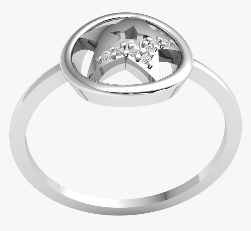 18k Gold Engagement Ring For Women 0 02ct Round Genuine - Pre-engagement Ring, HD Png Download