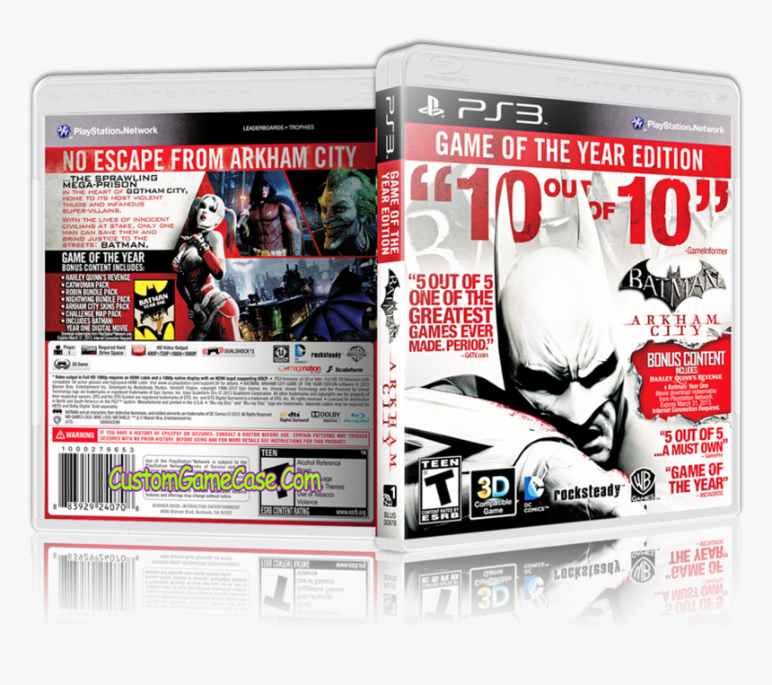 Batman Arkham City - Batman Arkham City Gameof Year, HD Png Download