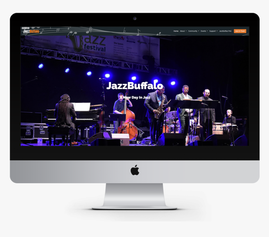 Jazz Buffalo Website Home Screen - Led-backlit Lcd Display, HD Png Download