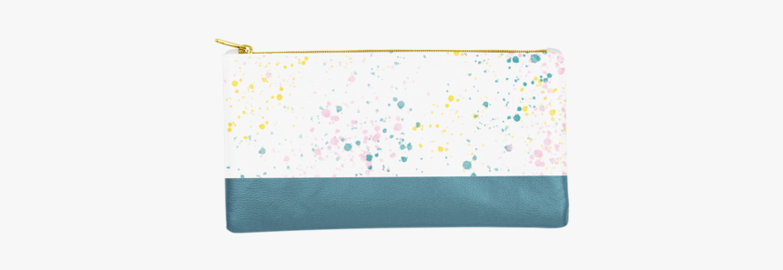 Cute Pencil Pouch In White Paint Splatter Print With - Coin Purse, HD Png Download