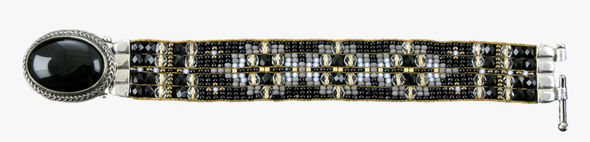 Chili Rose Onyx And Gold Bracelet - Strap, HD Png Download