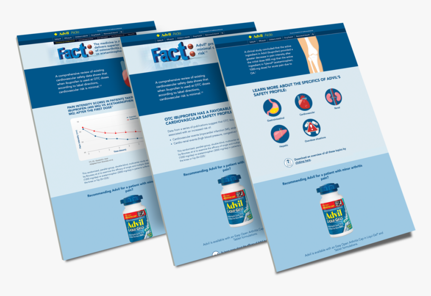 Advil Perspective Web Design Mockup 2 - Brochure, HD Png Download