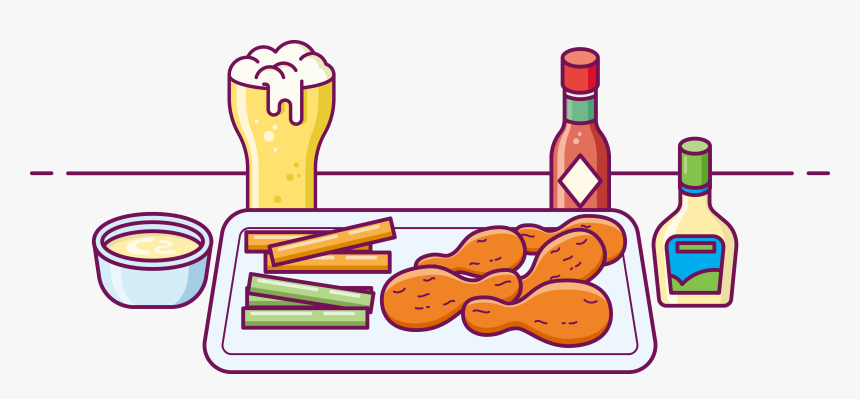 Fried Chicken Buffalo Wing Beer Fast Food - Fried Chicken, HD Png Download