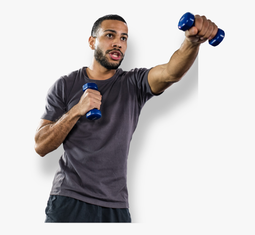 Man Working Out With Dumbells - Athlete, HD Png Download