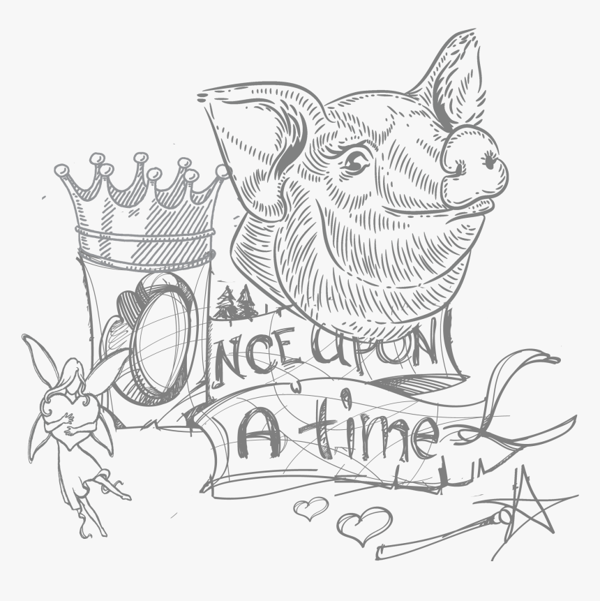 Fairy Tale Clipart Black And White, HD Png Download