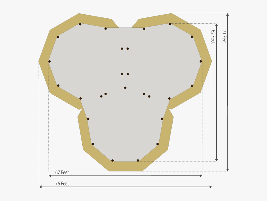 Ensemble Three Tipi Floor Plan - Map, HD Png Download