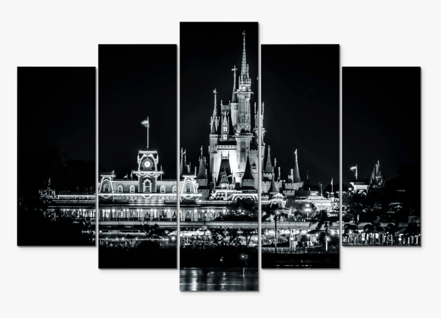 Black And White Disney Wall Murals, HD Png Download