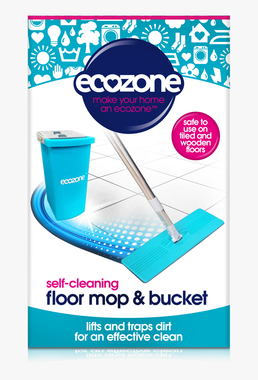 Ecozone Floor Mop & Bucket - Tablete Za Čiščenje Pralnega Stroja, HD Png Download