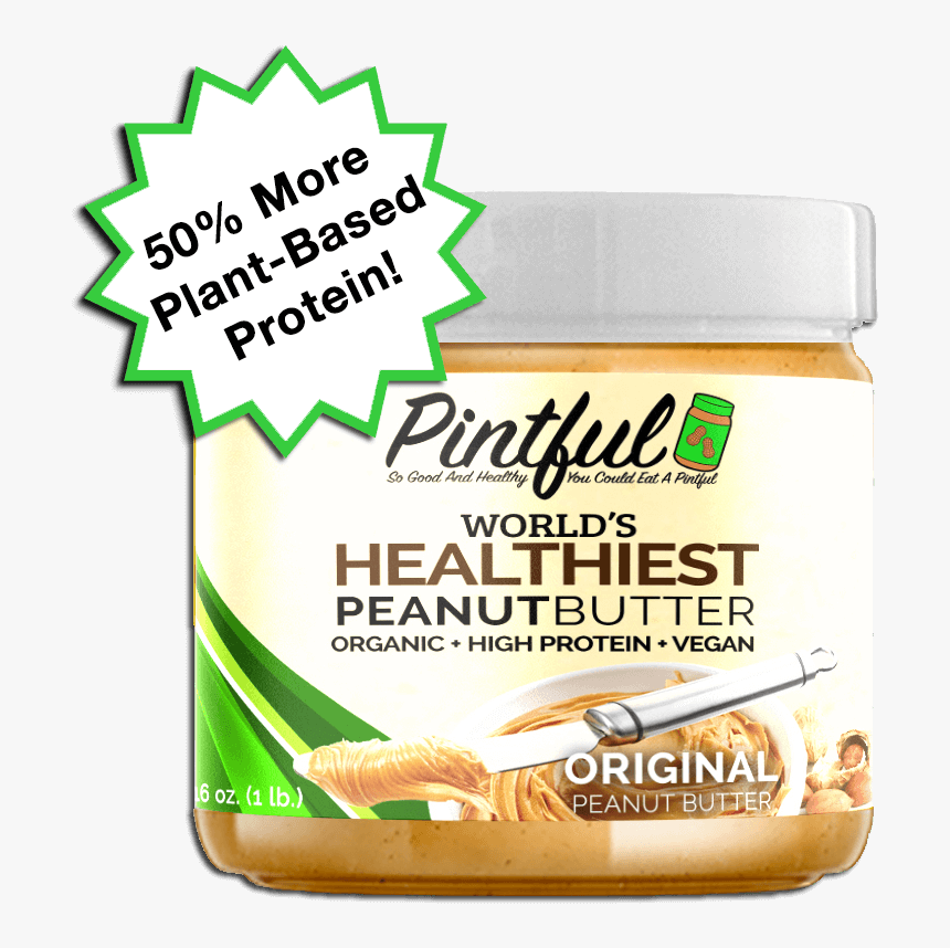 Pintful Healthiest Peanut Butter Jar - Caffeine, HD Png Download