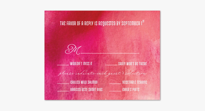Chick Elegance Invitation Rsvp 
								data-caption - Brochure, HD Png Download