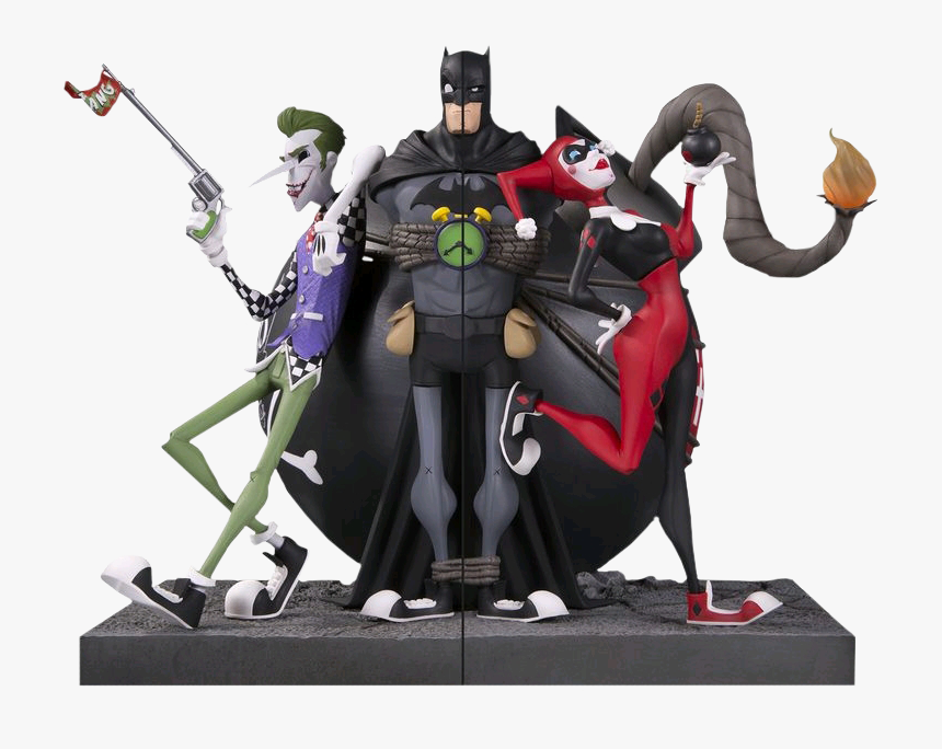Dc Gallery The Joker And Harley Quinn Bookends, HD Png Download
