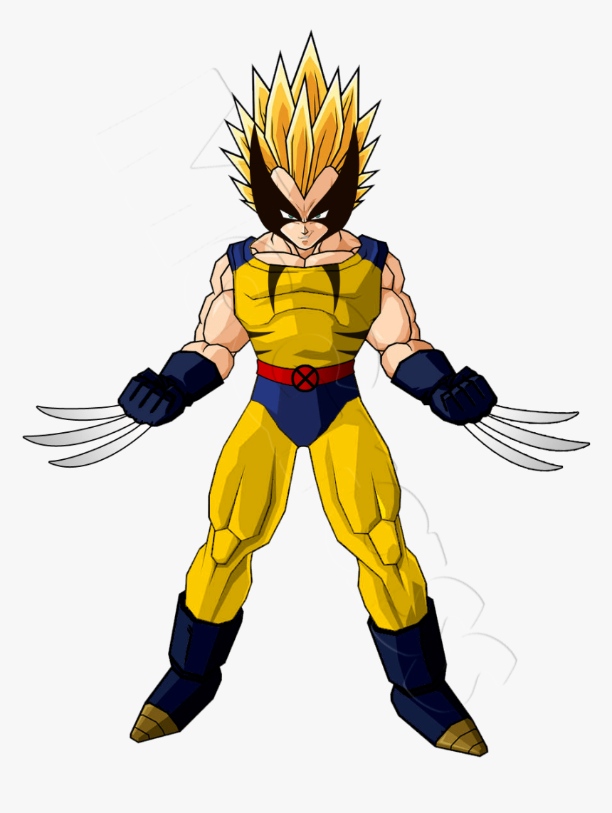 Wolverine And Goku Fusion - Wolverine Vegeta, HD Png Download