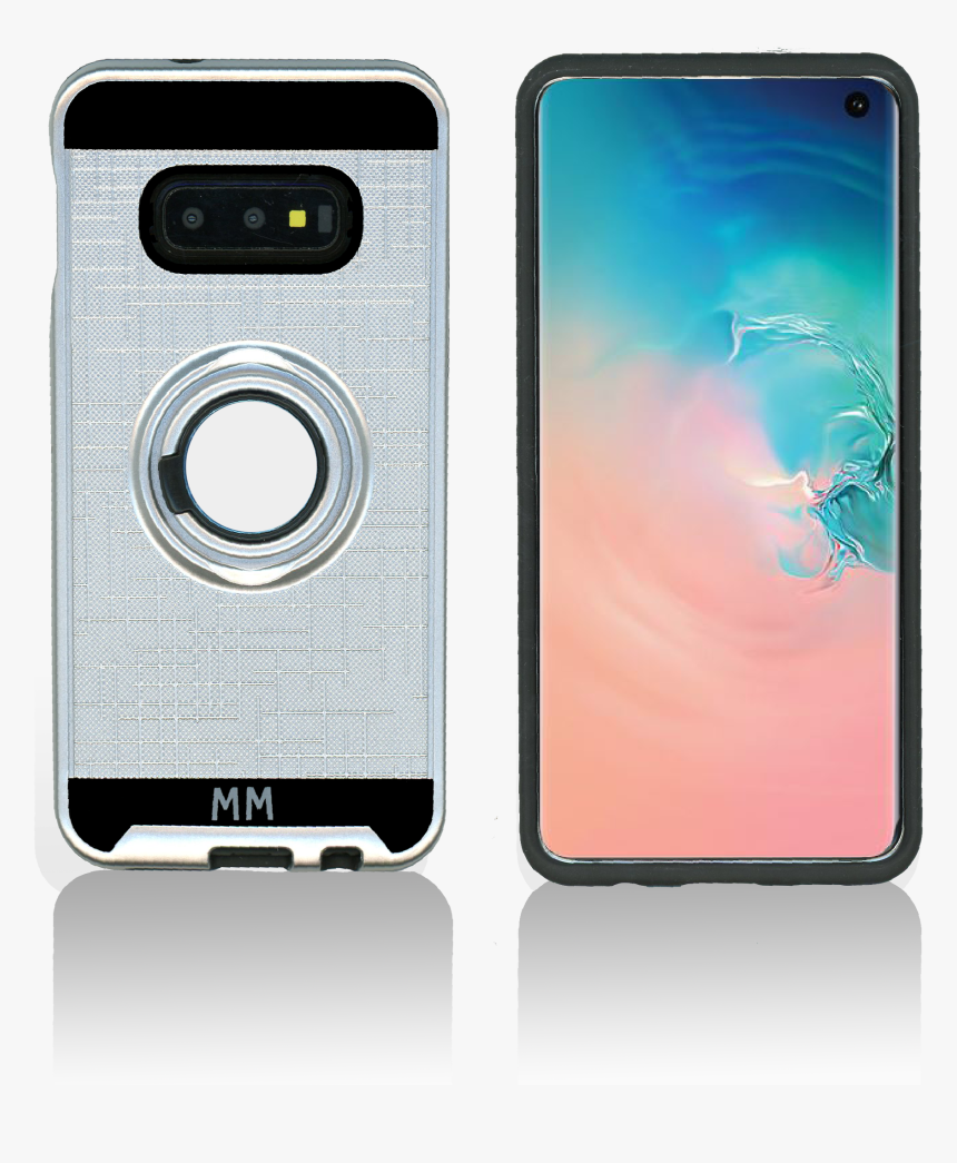 Samsung Galaxy S10 Lite Mm Metal Ring Stand Case Silver, HD Png Download