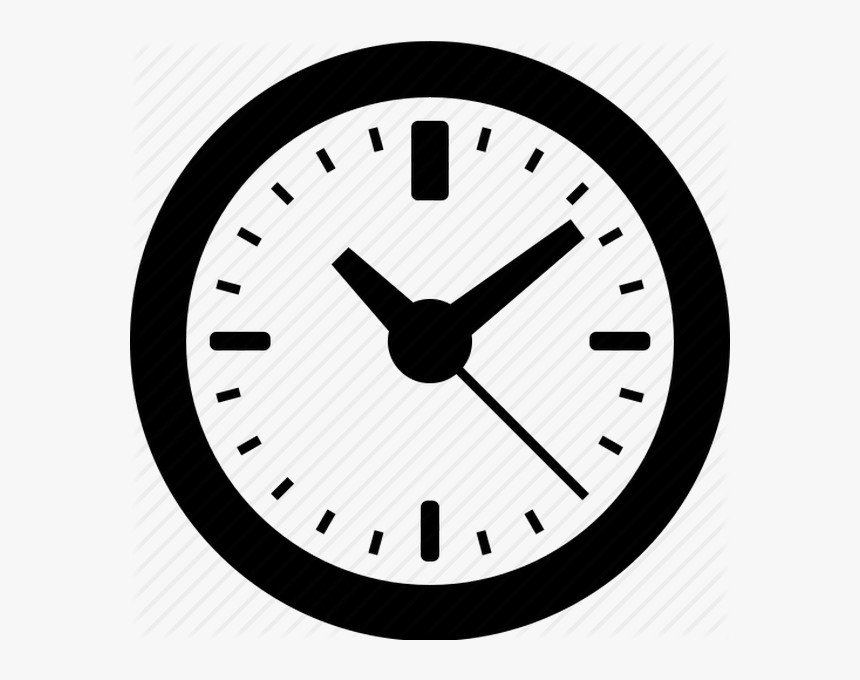 Wall Clock Silhouette Png, Transparent Png