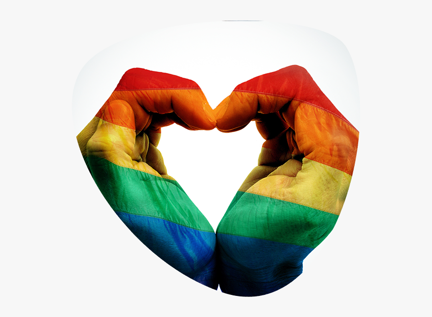 Homosexual Flag Heart Png, Transparent Png