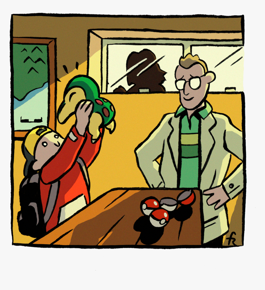A Pokemon Scene When You Pick Up Cyndaquil, HD Png Download