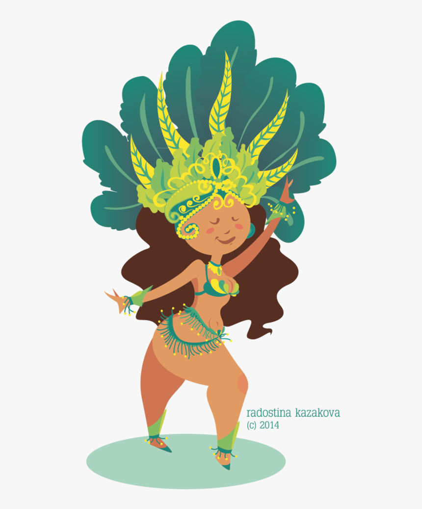 Brazil Vector Samba - Illustration, HD Png Download