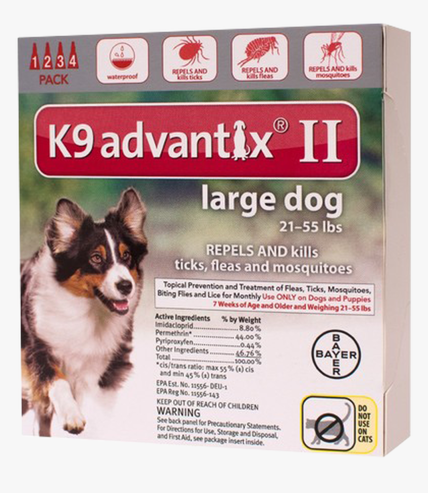 K9 Advantix 2 Extra Large Dog 4 Pack, HD Png Download