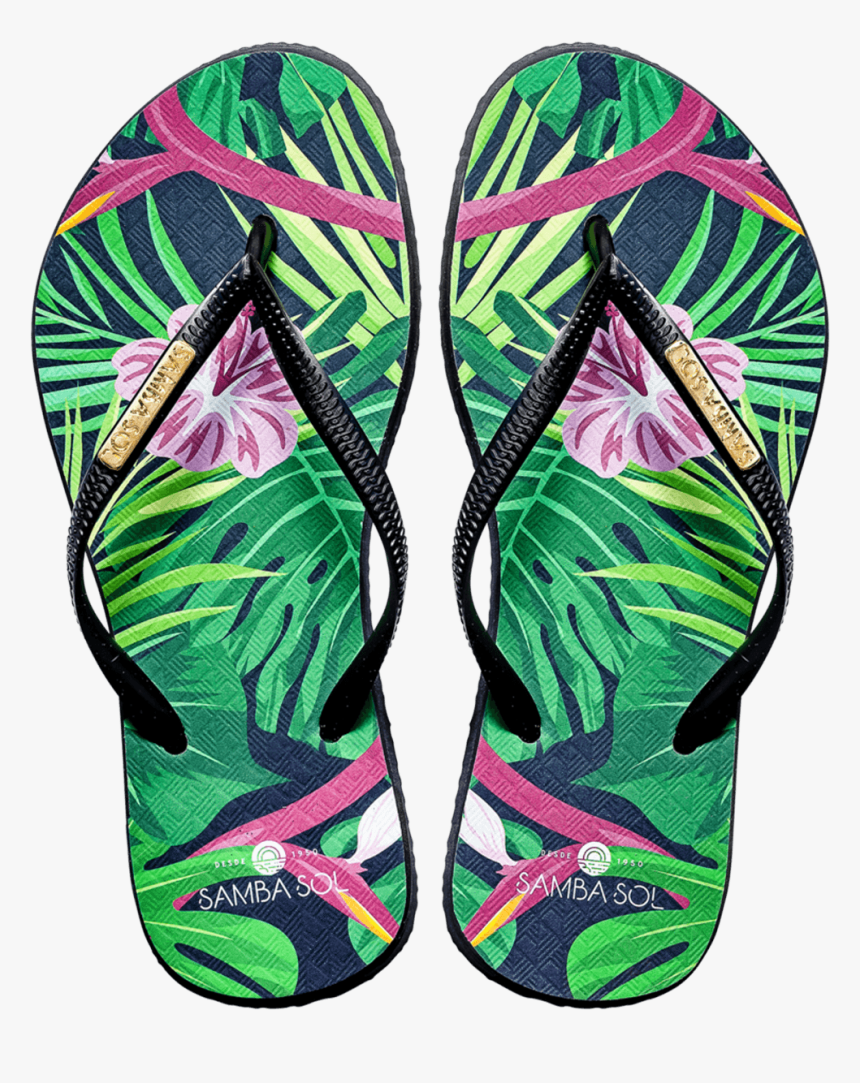 Bikini On Demand 
 Class - Tropical Flip Flop Design, HD Png Download
