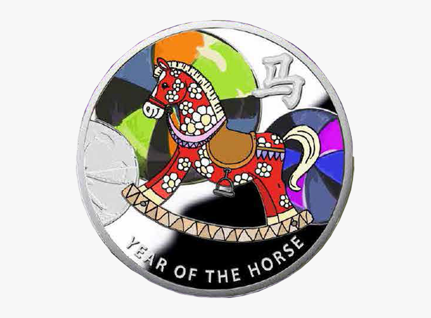 Niue 2014 1$ Rocking Horse Year Of The Horse Proof - Stallion, HD Png Download