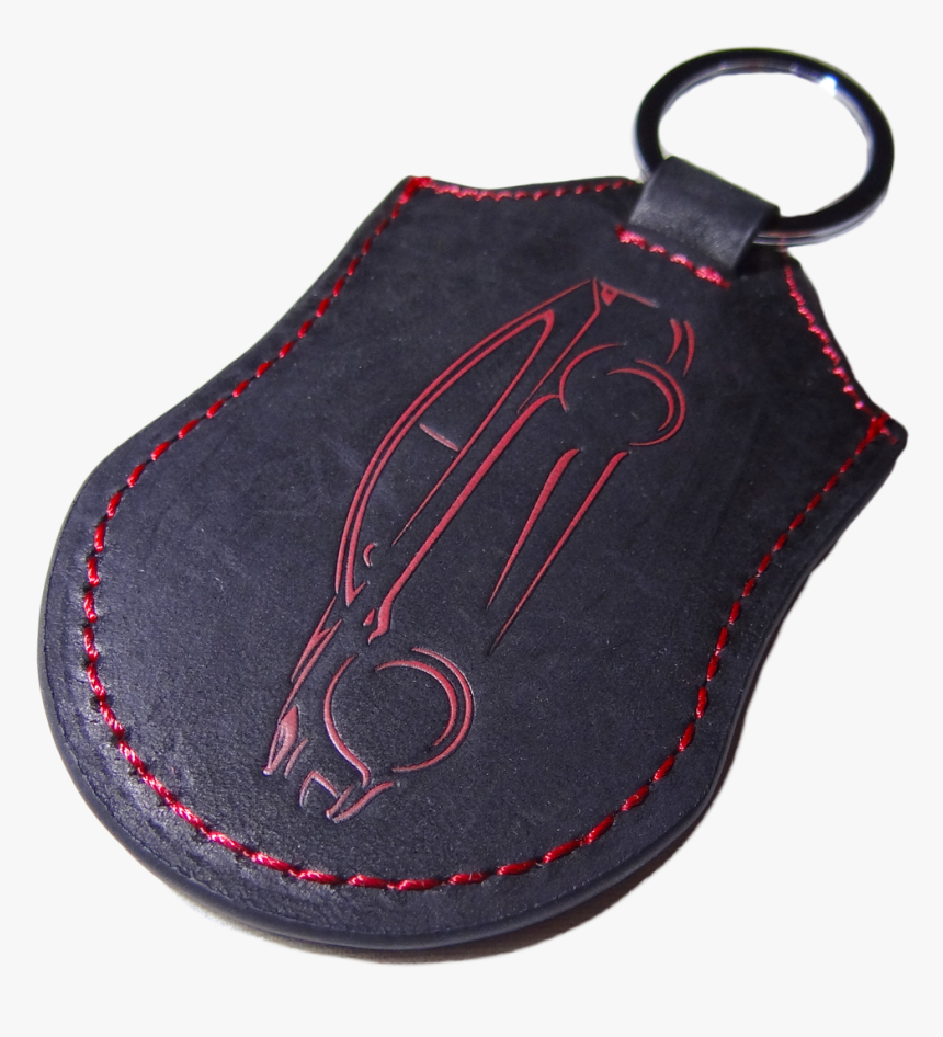 Tesla Model X Key Distressed Black Leather Fob Pocket - Puma, HD Png Download