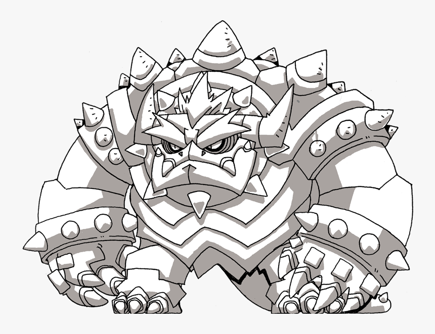 Bowser Sketch By Hologramzx - Cartoon, HD Png Download