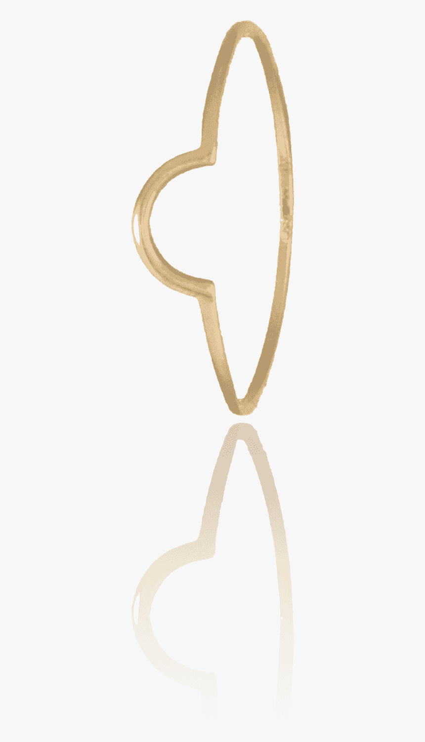 Pi Slice Ring - Gold, HD Png Download