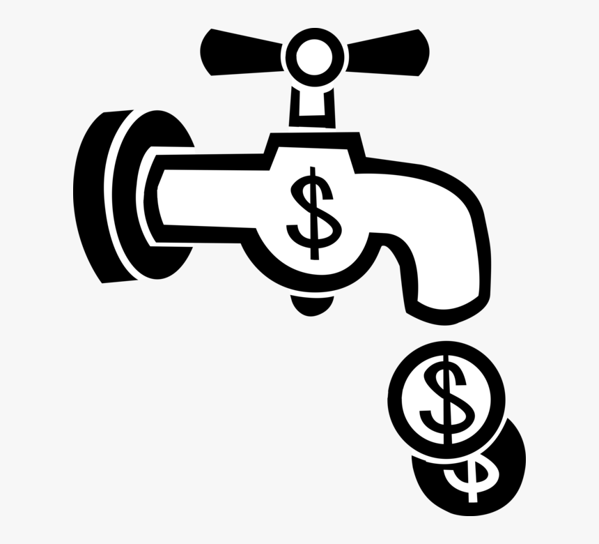 Flushing Everything Down Drain - Torneira De Dinheiro Png, Transparent Png