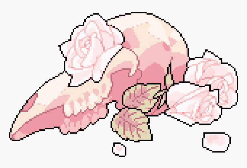 #stickers #png #tumblr #skull #pixel #flower #flowers - Insect, Transparent Png