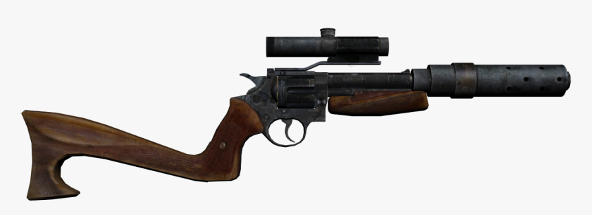 Revolver Stock Optics Silencer - Metro Revolver With Stock, HD Png Download