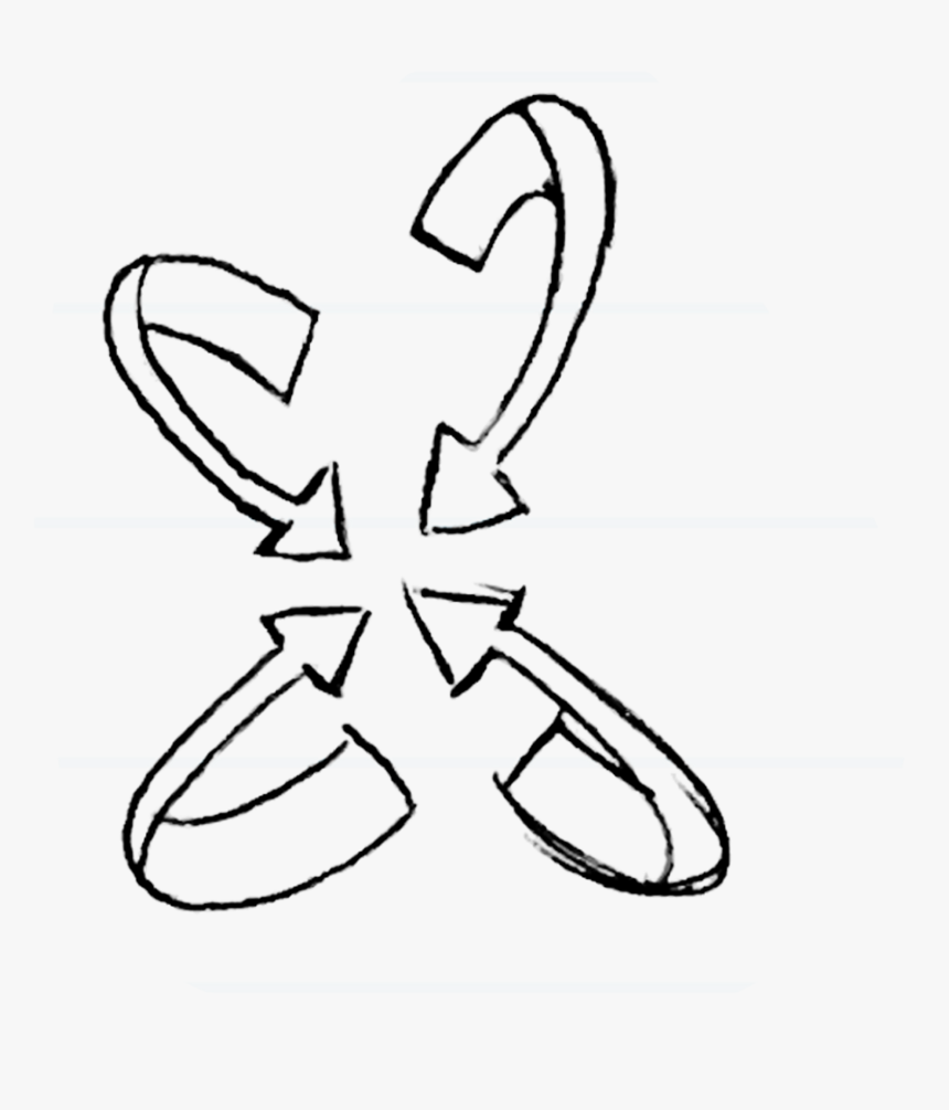 Graffiti Clipart Arrow - Sketch, HD Png Download